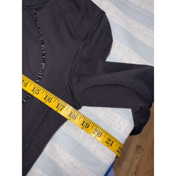 Lululemon Nice Asana Jacket Ruffle Black Womens 8 Full Zip Athleisure Training - Picture 6 of 7